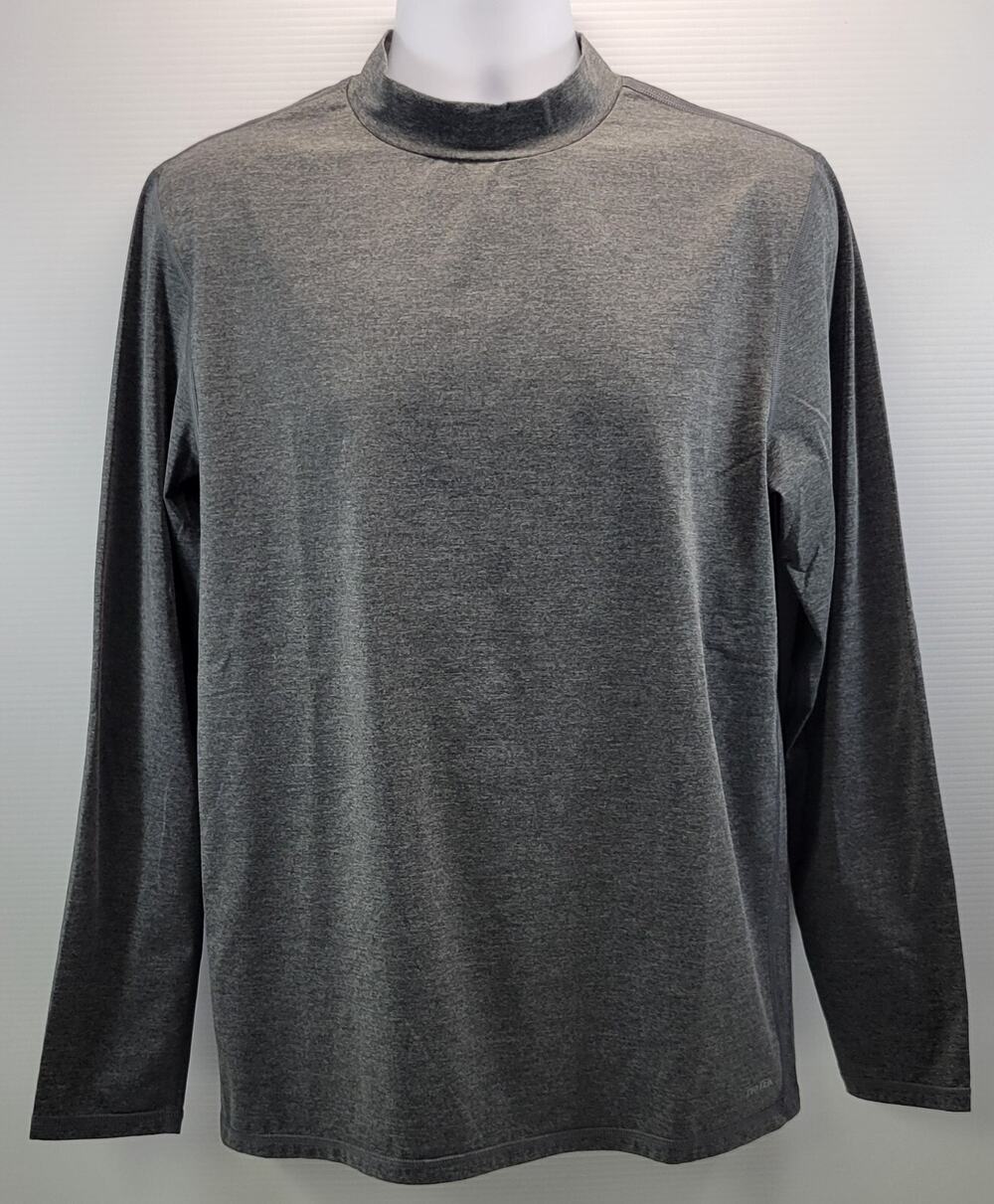 D) Tek Gear Drytek Men's Athletic Golf Mock Long Sleeve Activewear Shirt Large